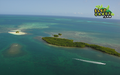 Îlet blanc, Carenage et barrière de corail